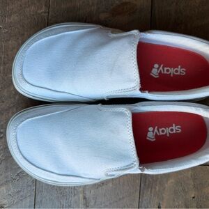 Splay Athletics barefoot White Slip-On Canvas Sneakers